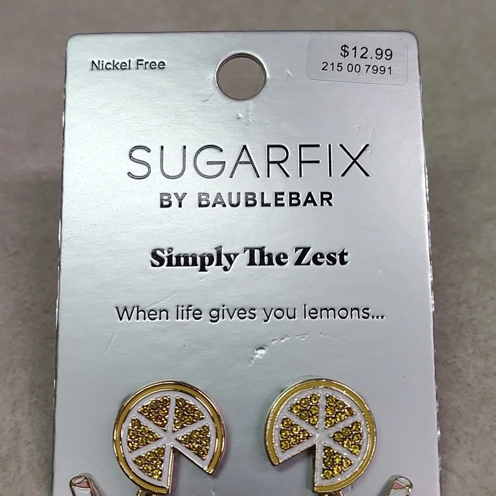 Sugarfix by Bauble Bar Simply the Zest Lemonade Earrings - Picture 2 of 4
